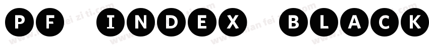 PF Index Black Itali字体转换